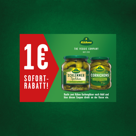 Gurken Couponing Rabatt | © Copyright: Carl Kühne