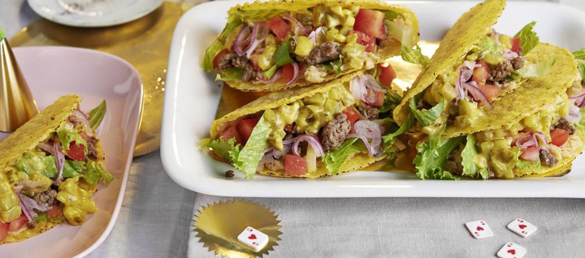 Rezept Tacos Oriental mit Hack und Kichererbsenmus Rezept Tacos Oriental mit Hack und Kichererbsenmus