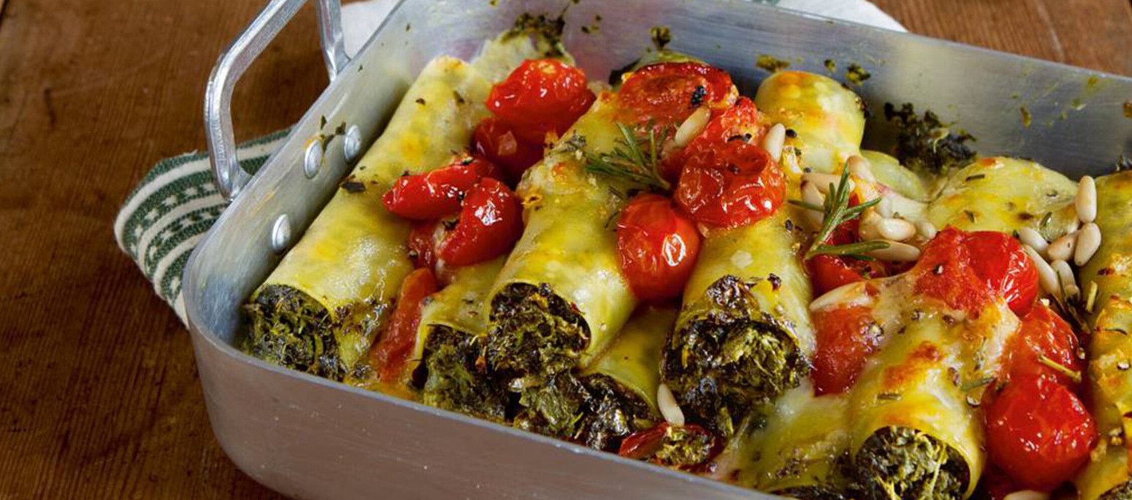 Rezept Grünkohl-Cannelloni mit Tomaten und Mozzarella