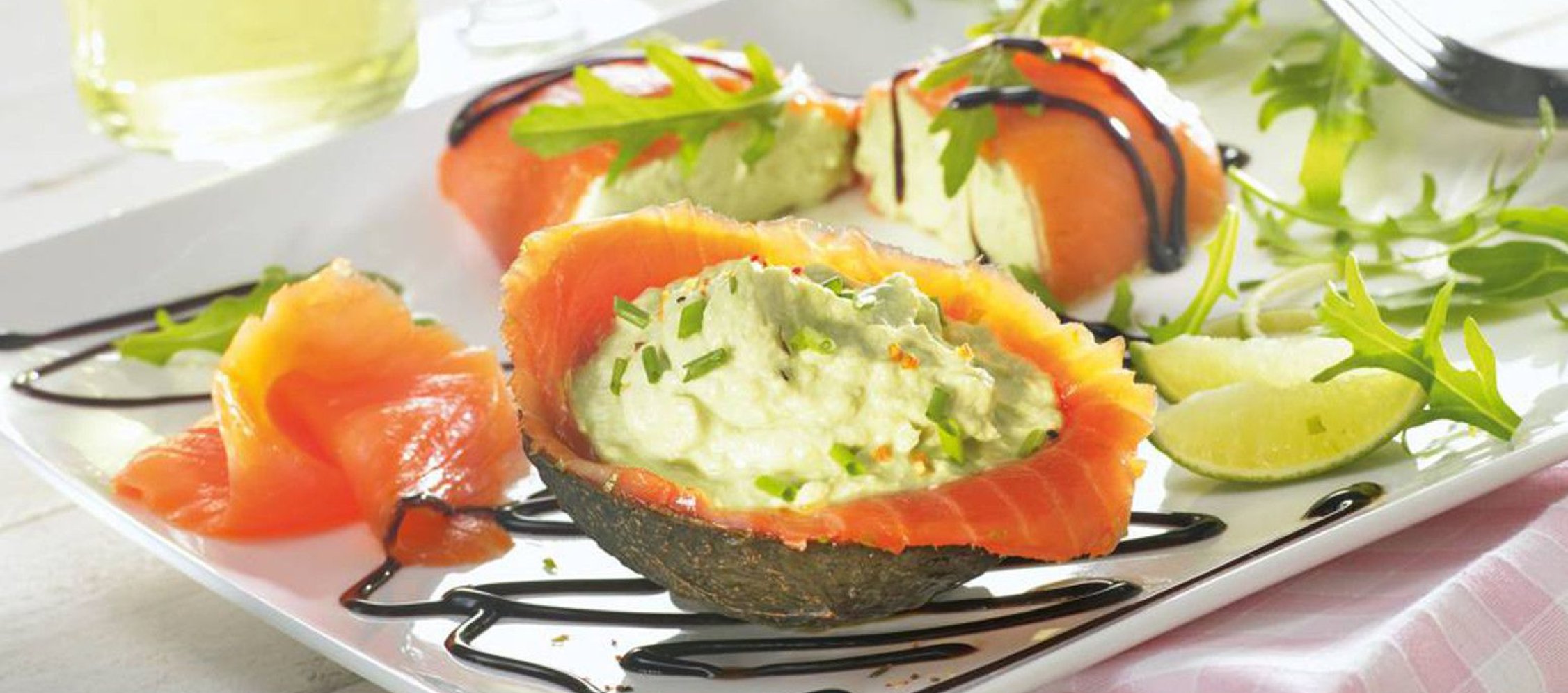 Rezept Avocado mit Wildlachs und Rucola Rezept Avocado mit Wildlachs und Rucola