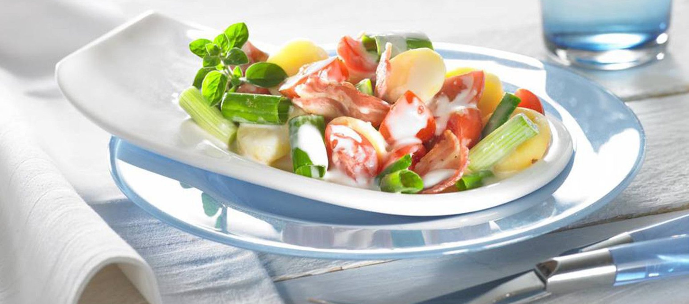 Rezept Kartoffelsalat mit Tomaten und Bacon Rezept Kartoffelsalat mit Tomaten und Bacon