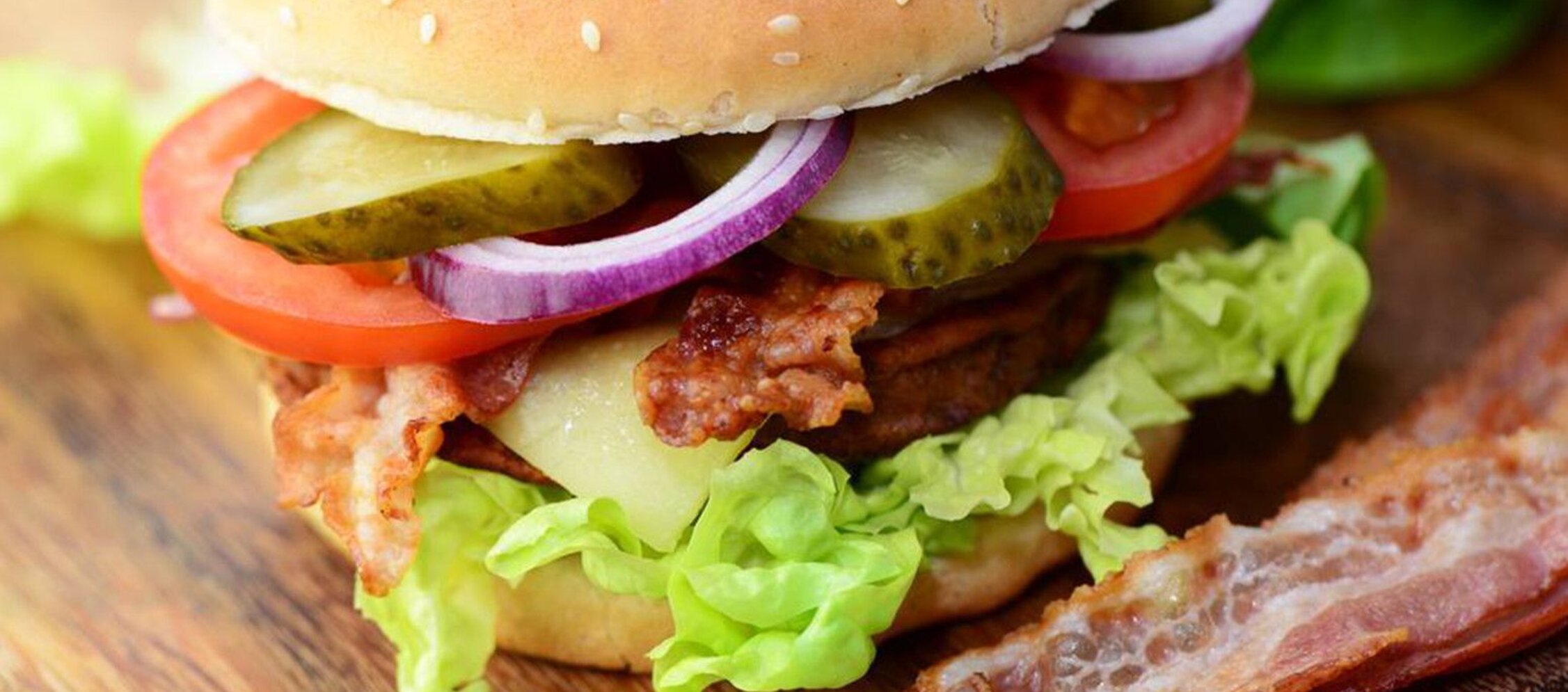 Rezept Gegrillter Hamburger mit Bacon