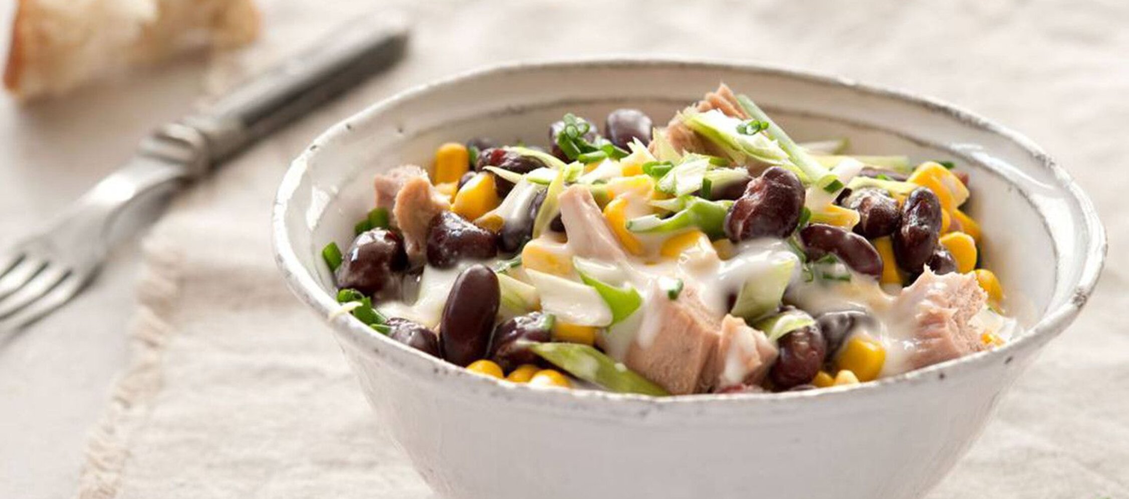 Rezept Bohnen-Mais Salat mit Thunfisch