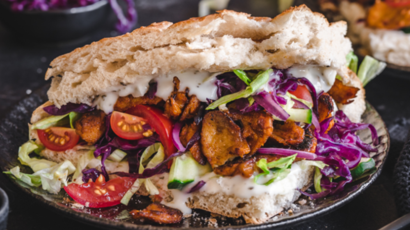 Carl Kühne - Rezept - Veganer Döner mit Teriyaki-Seitan