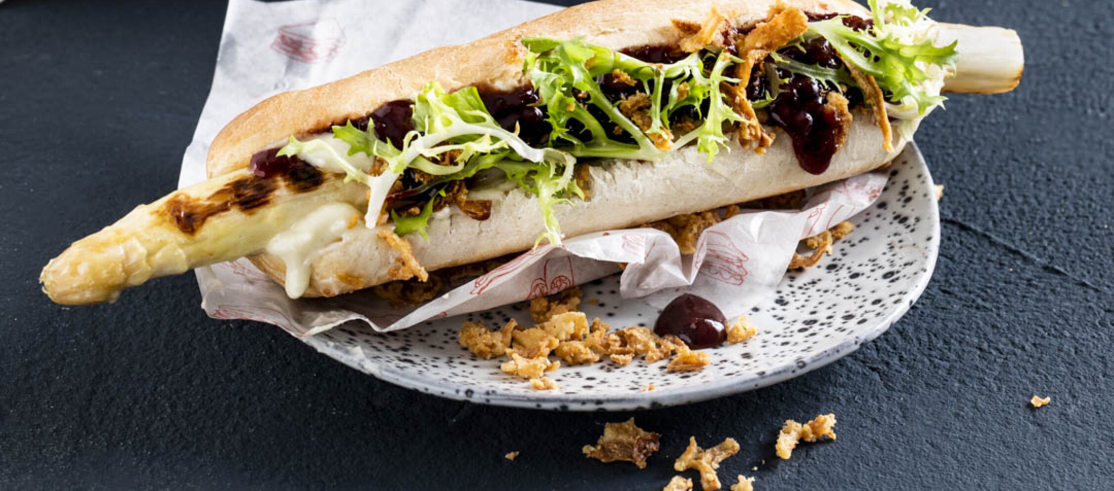 Spargel-Hotdog Spargel-Hotdog